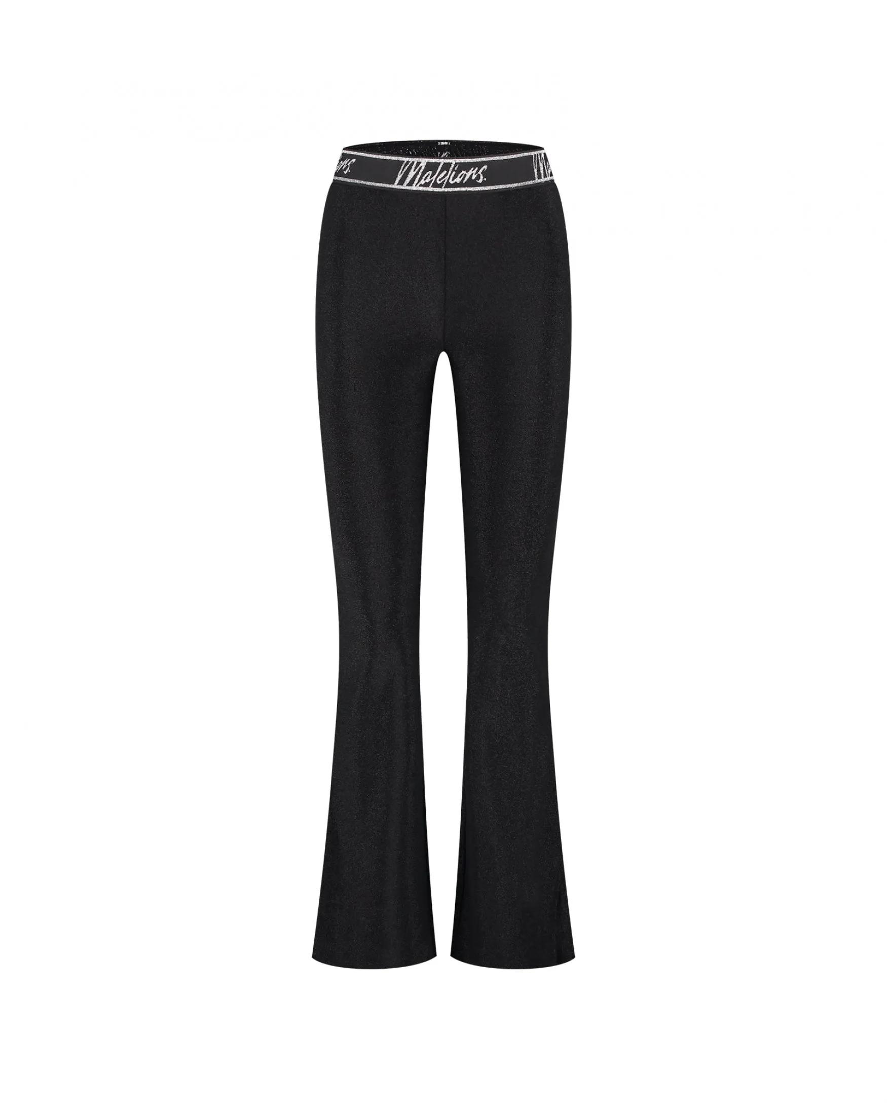 Malelions Women Sparkling Flared Pants | Black