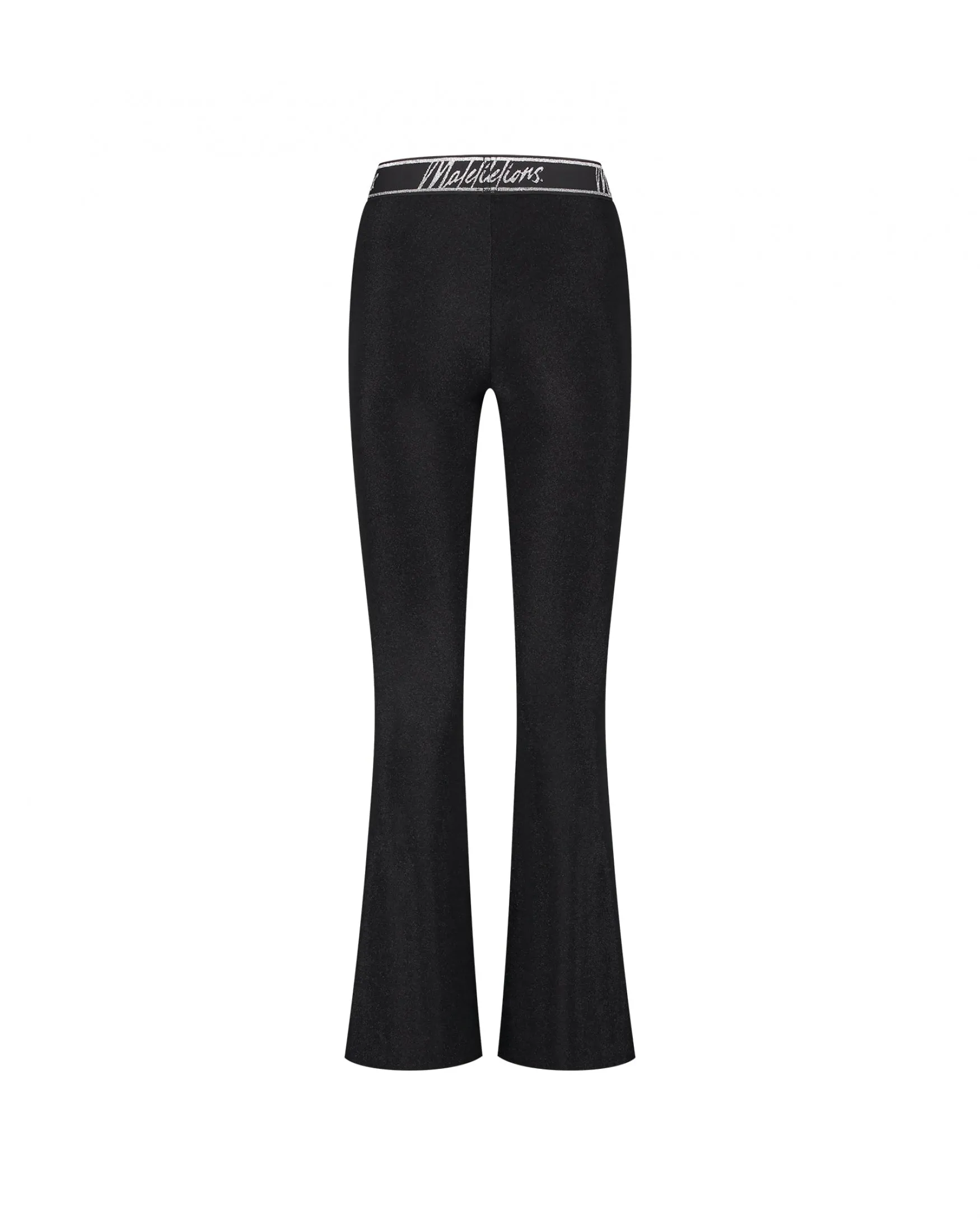 Malelions Women Sparkling Flared Pants | Black