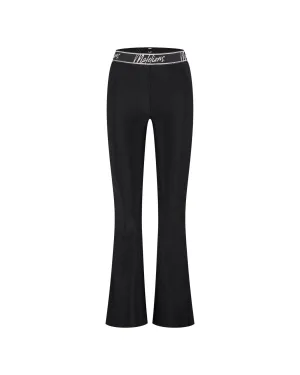 Malelions Women Sparkling Flared Pants | Black
