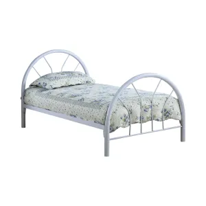 Marjorie Metal Twin Open Frame Bed White