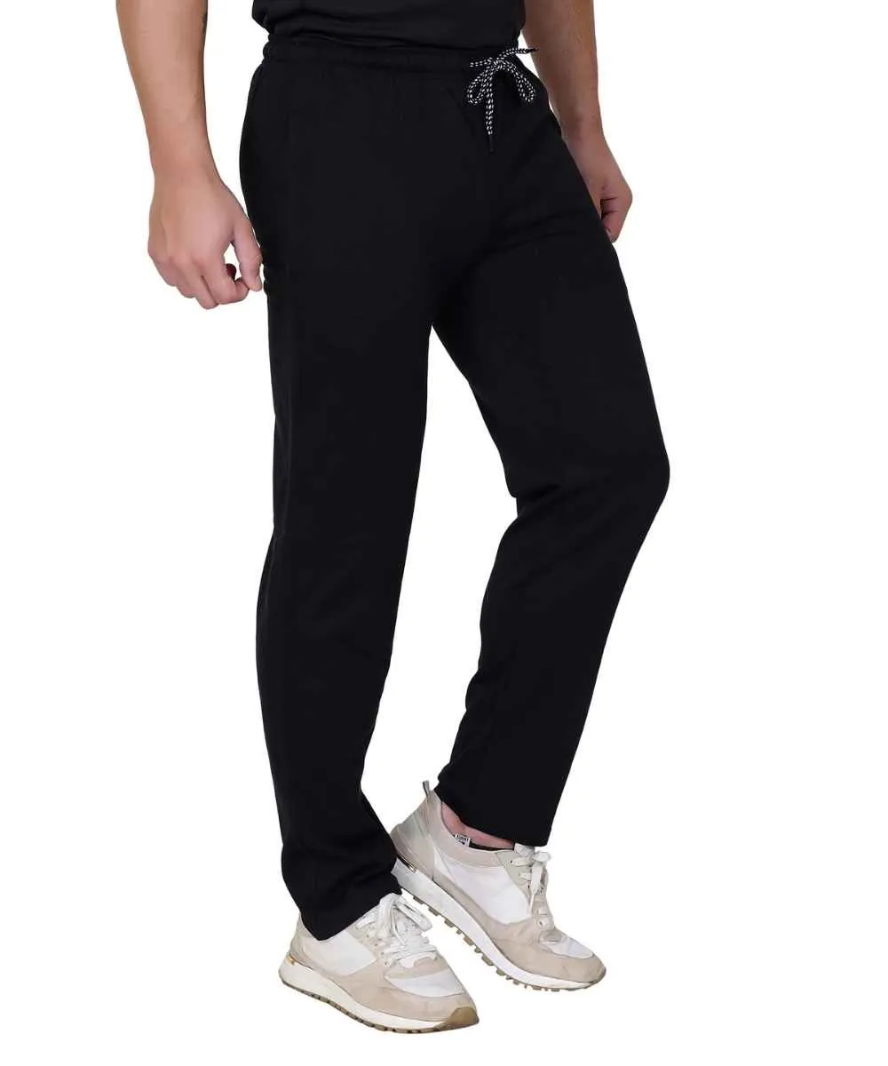 Men's Black Printed Track Pant