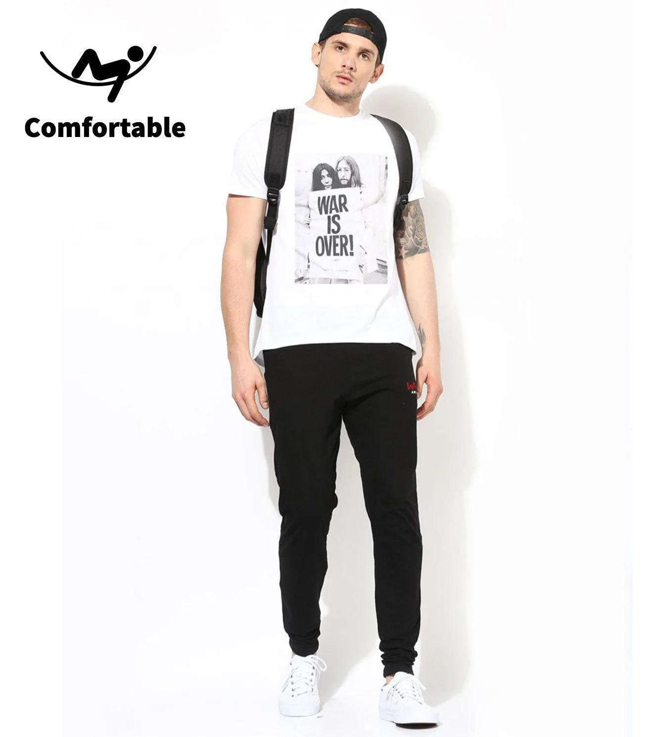 Men's Black Track Pants