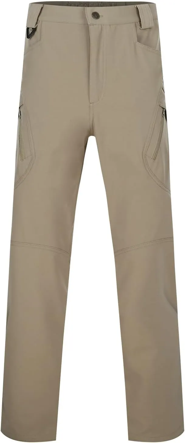 Mens Lightweight Cargo Tactical Pants Straight Leg Athletic Joggers Relaxed Fit Overalls Hiking Work Trousers