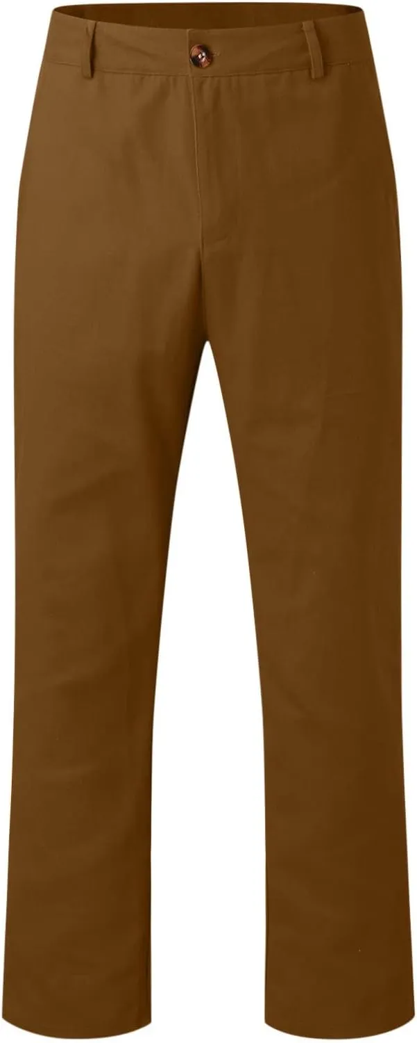 Mens Sweatpants Joggers Pants Man Classic Fit Multi Pockets Autumn & Winter Pants for Men Drawstring Cargo Flat Front