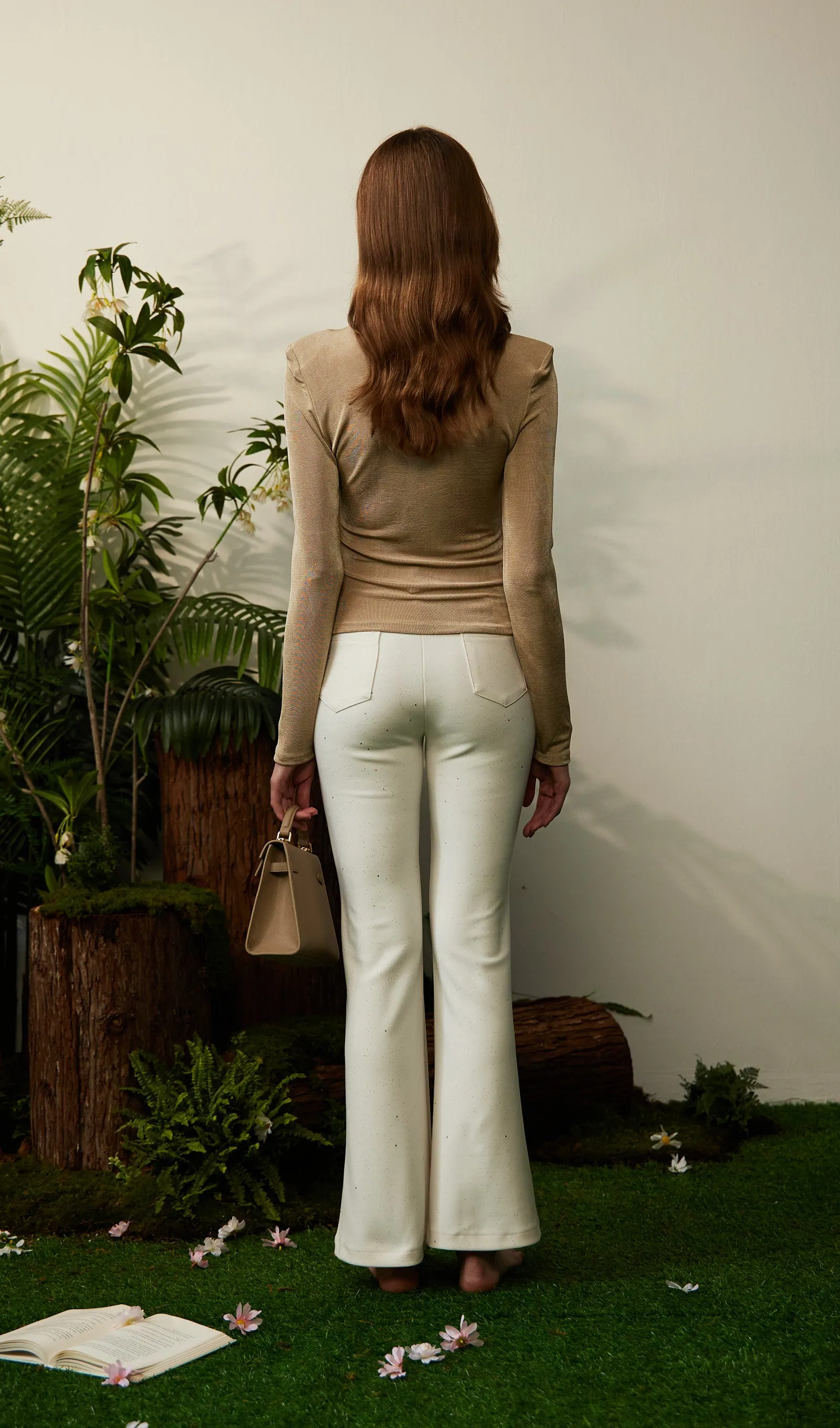 Metallic Embellished Knitted Top