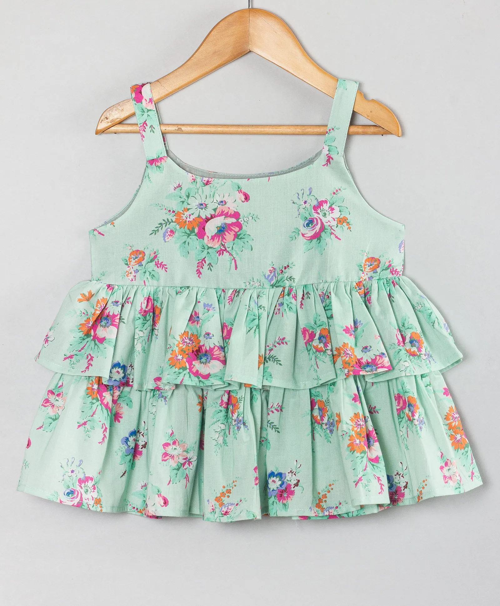 MINT GREEN FLORAL PRINT COORDINATE SET
