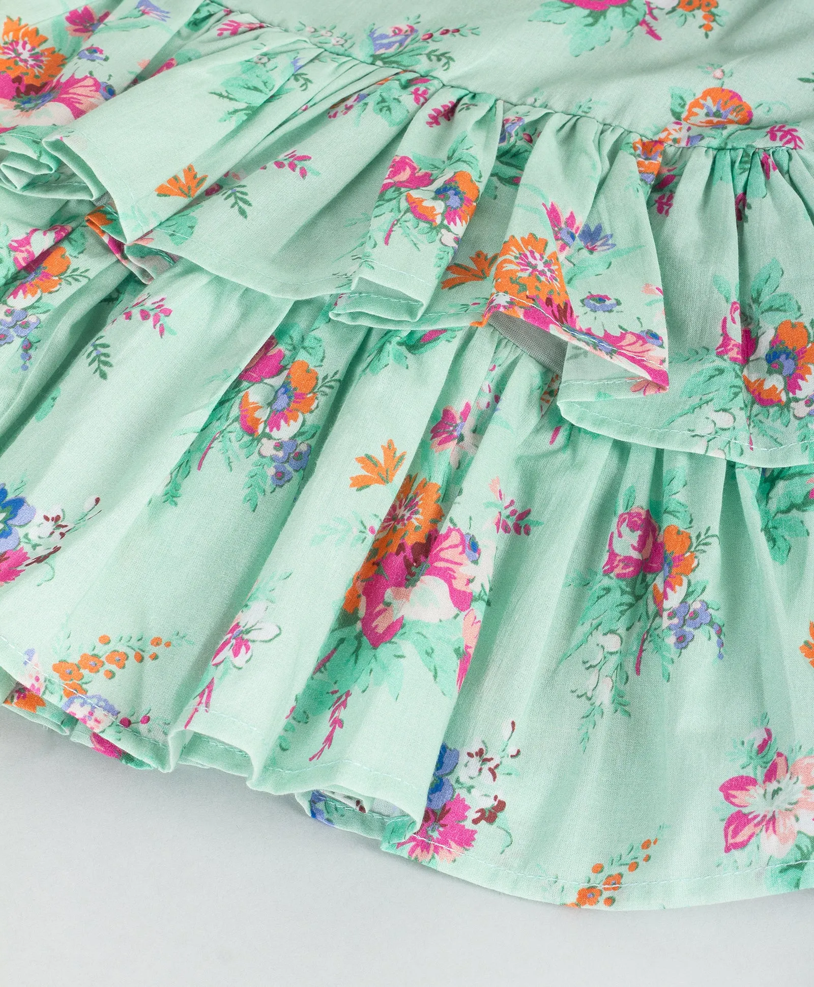 MINT GREEN FLORAL PRINT COORDINATE SET
