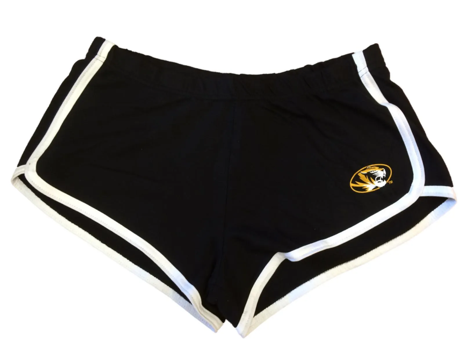 Missouri Tigers Miss Smarty Pants WOMENS Black Lightweight Gym Style Shorts (M)