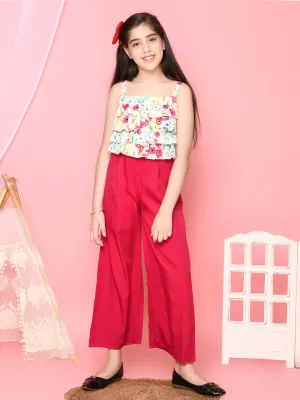 Multi Floral Printed Strappy Full Jumpsuit