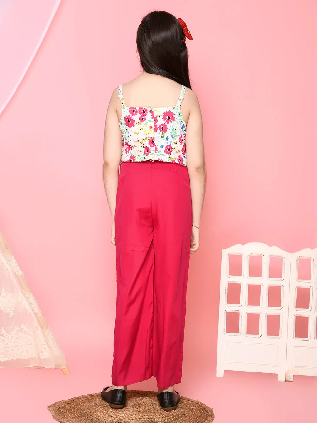 Multi Floral Printed Strappy Full Jumpsuit