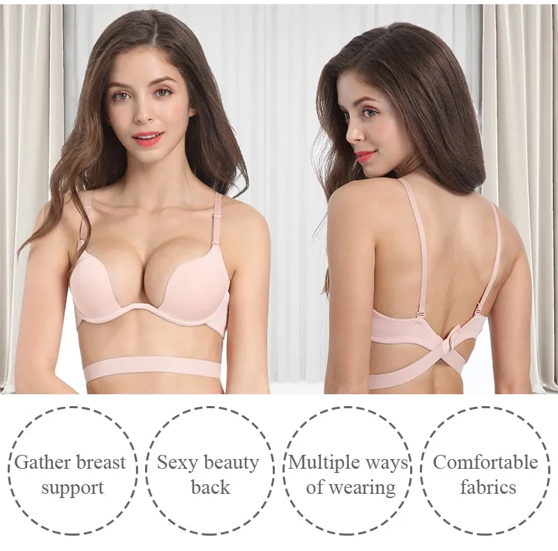Multi-wear Low Back Push-Up Bra