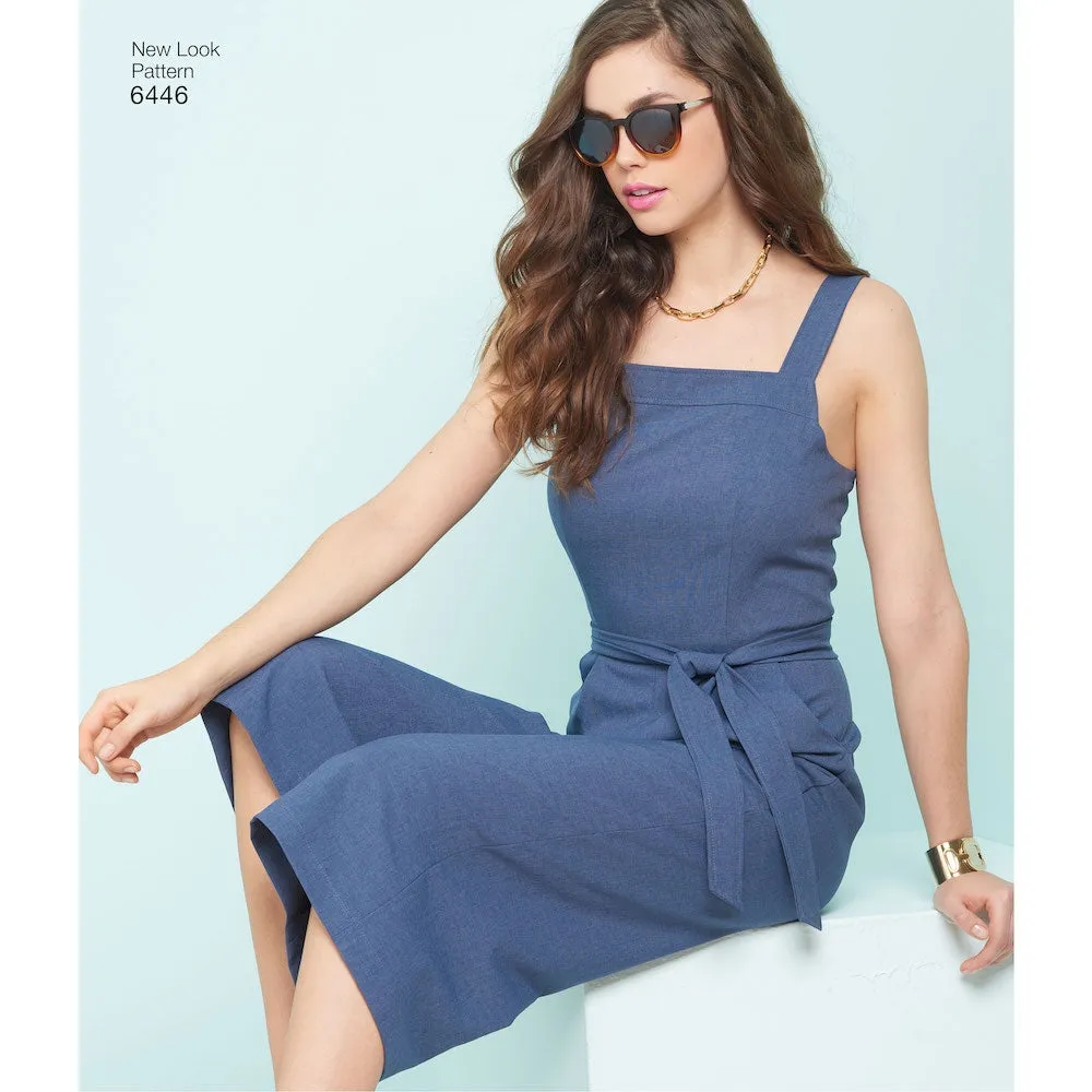 Newlook Pattern 6446 Misses' Jumpsuits and Dresses