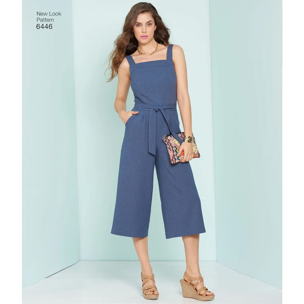 Newlook Pattern 6446 Misses' Jumpsuits and Dresses