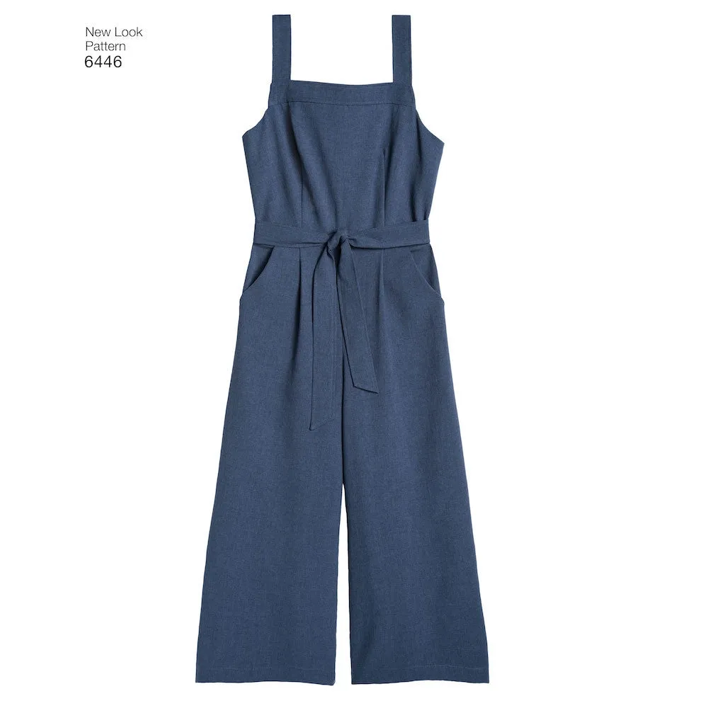 Newlook Pattern 6446 Misses' Jumpsuits and Dresses
