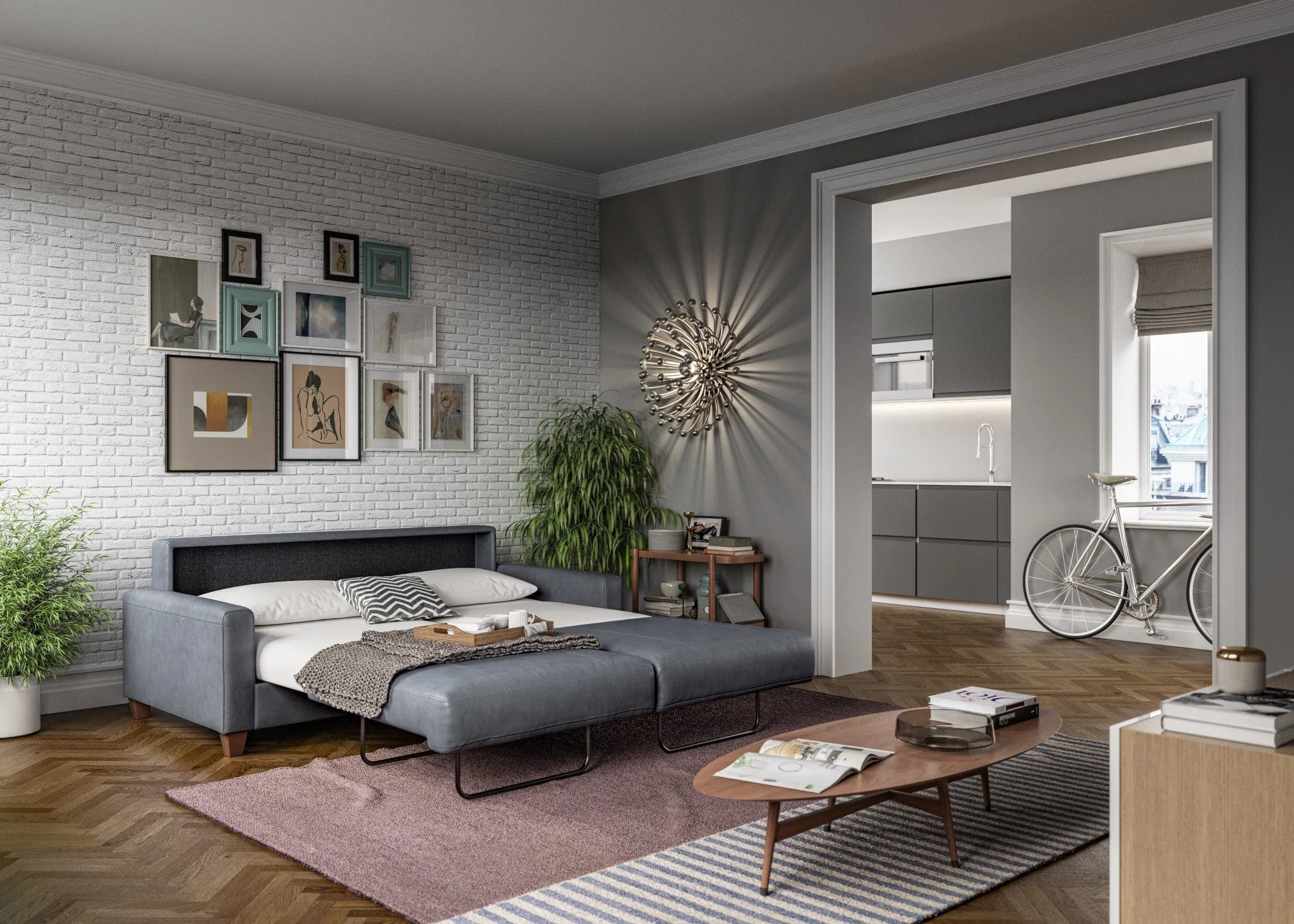 Nico Queen Loveseat Sleeper