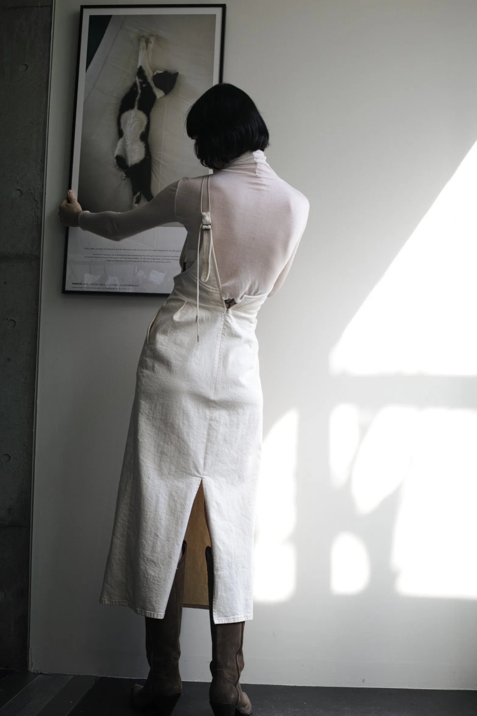 ONE-SHLDR DRAWSTRING DRESS
