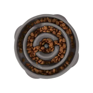 Outward Hound Fun Feeder Drop Grey Medium