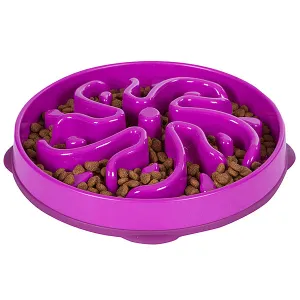 Outward Hound Fun Feeder Flower Purple Large