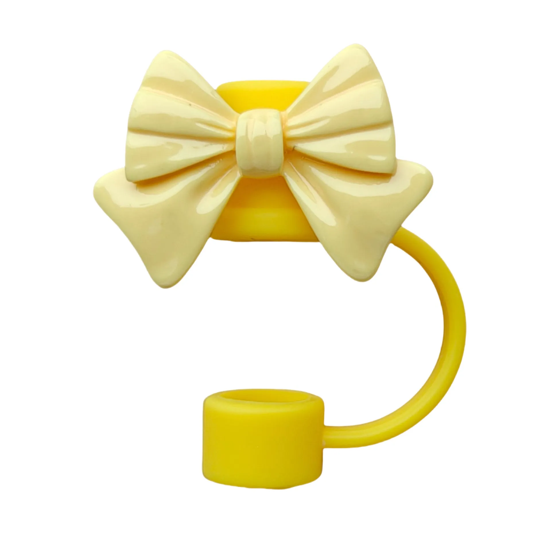 Owllaser Bowtie Straw Stopper, PVC Straw Accessory for 10mm Straw