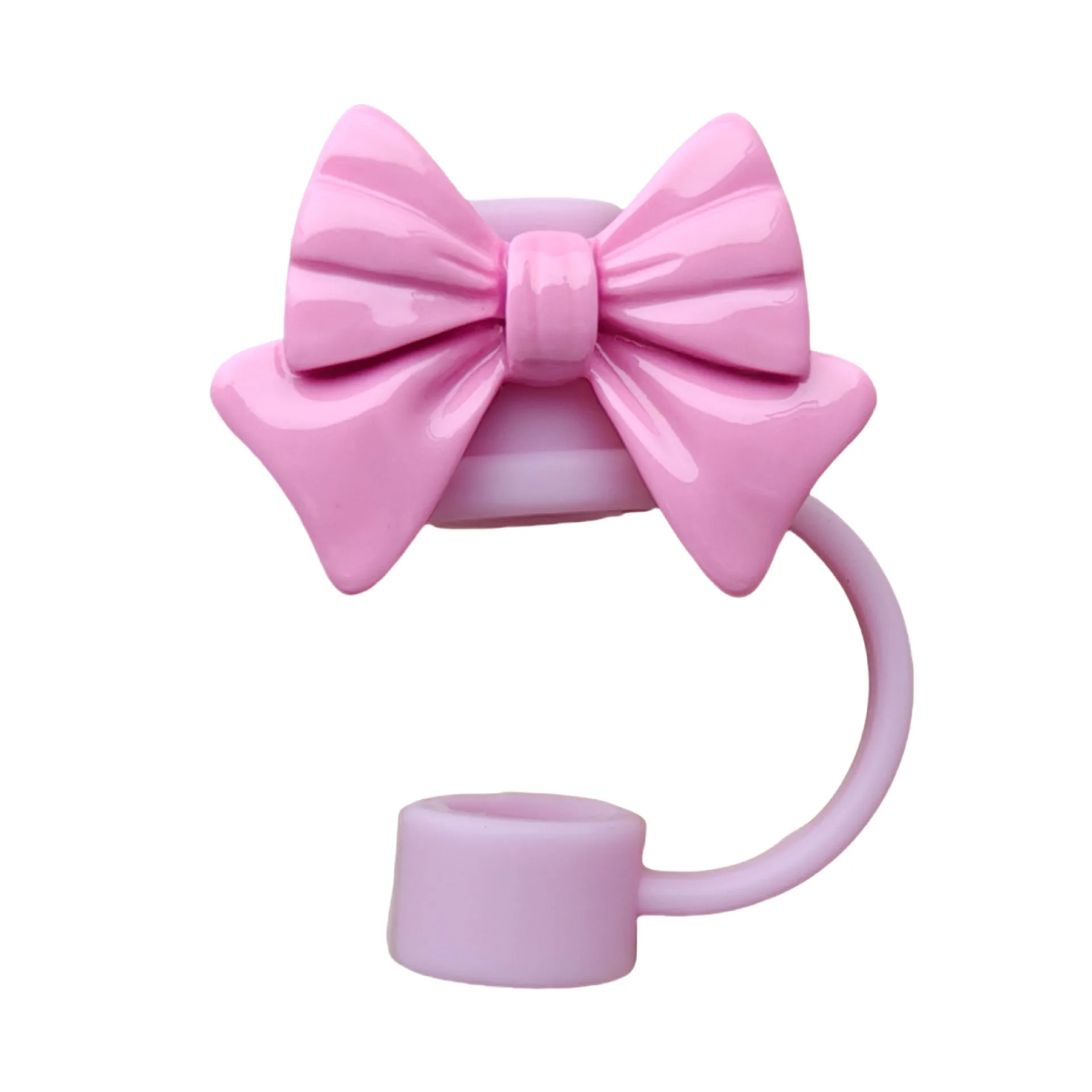 Owllaser Bowtie Straw Stopper, PVC Straw Accessory for 10mm Straw