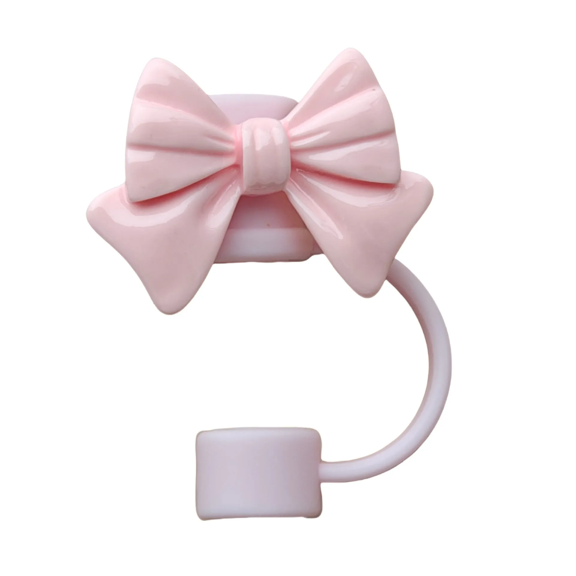Owllaser Bowtie Straw Stopper, PVC Straw Accessory for 10mm Straw