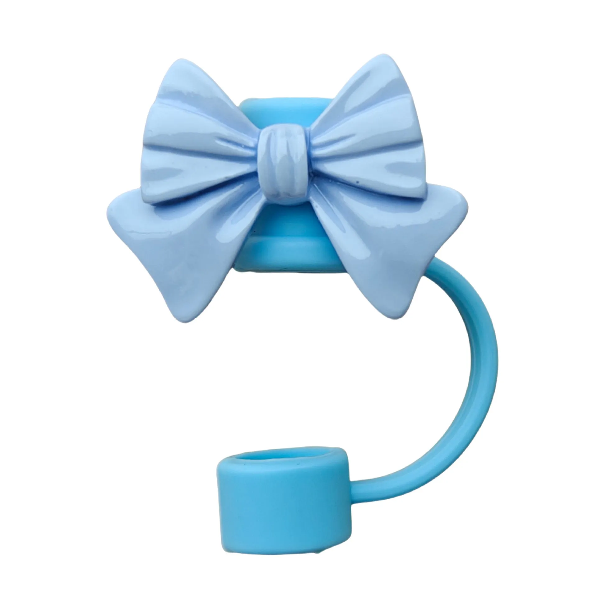 Owllaser Bowtie Straw Stopper, PVC Straw Accessory for 10mm Straw