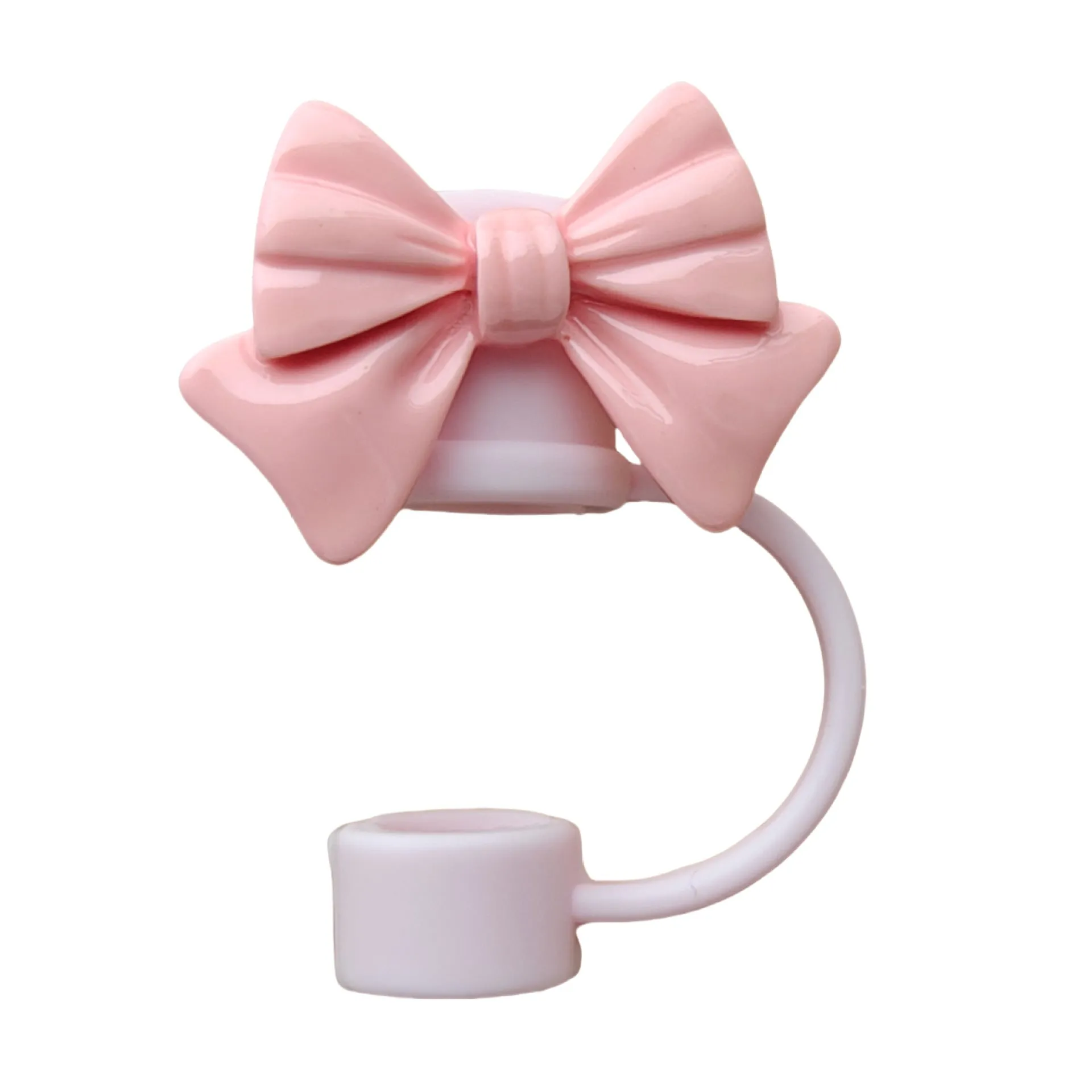Owllaser Bowtie Straw Stopper, PVC Straw Accessory for 10mm Straw