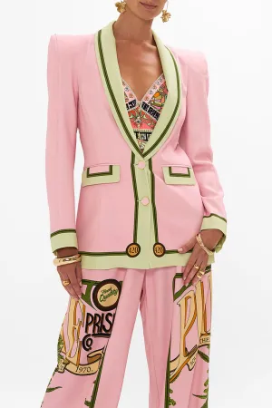 PEAKED SHOULDER BLAZER