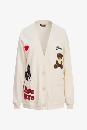 Pets Patch Cardigan | Ema&Carla