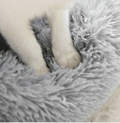 Plush Pet Bed - Grey (50cm)