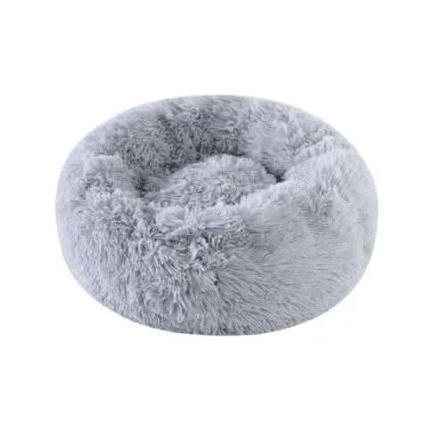 Plush Pet Bed - Grey (50cm)