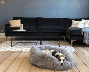 Plush Pet Bed - Grey (50cm)