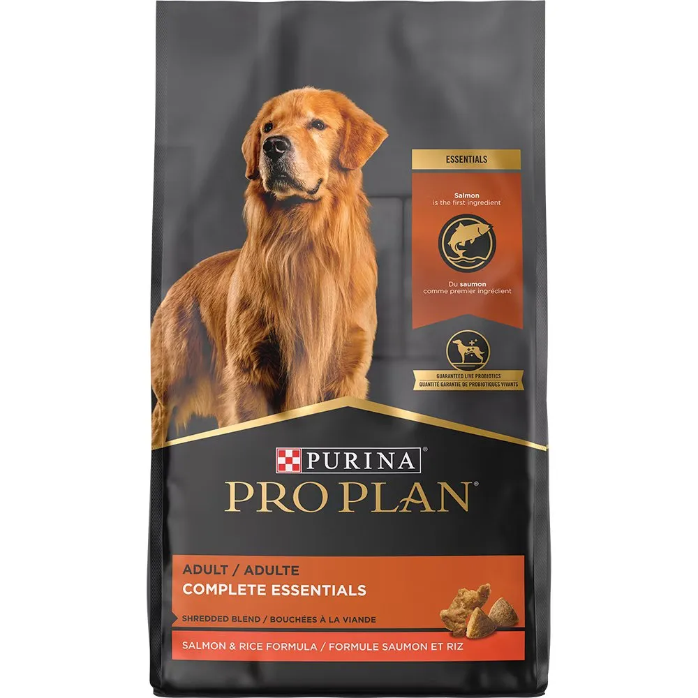 Pro Plan Adult Complete Essentials Shredded Blend Salmon & Rice Dry Dog Food - (17lb & 33lb)