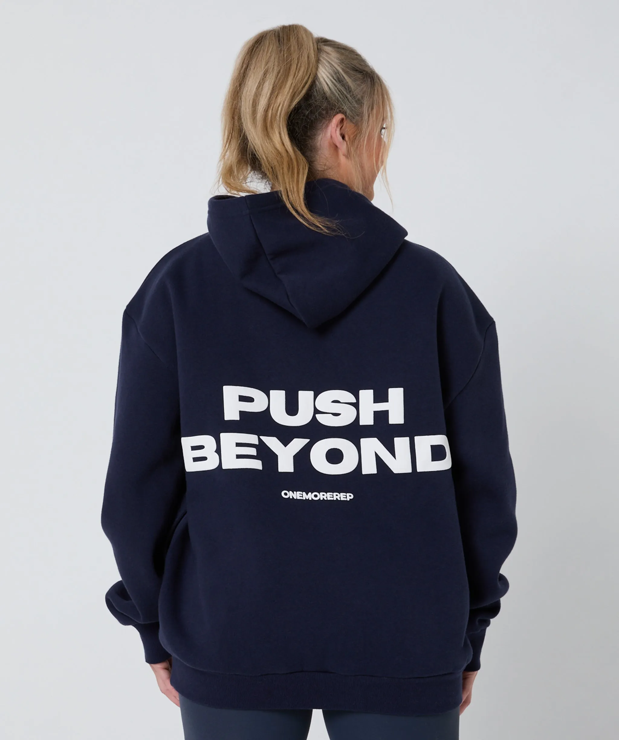 Push Beyond Oversize Hoodie Slate