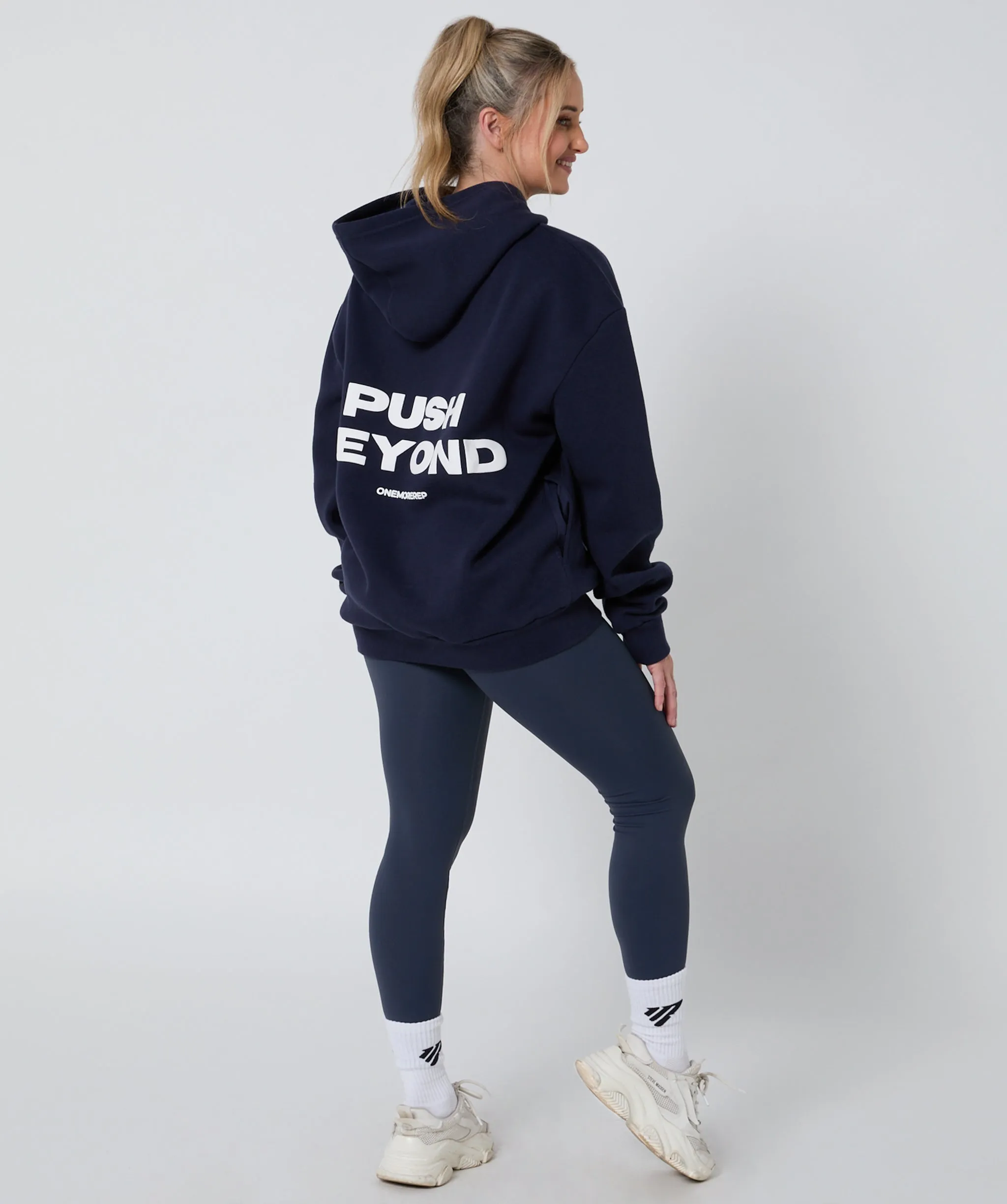 Push Beyond Oversize Hoodie Slate