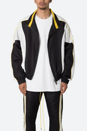 Race Track Jacket - Black/White