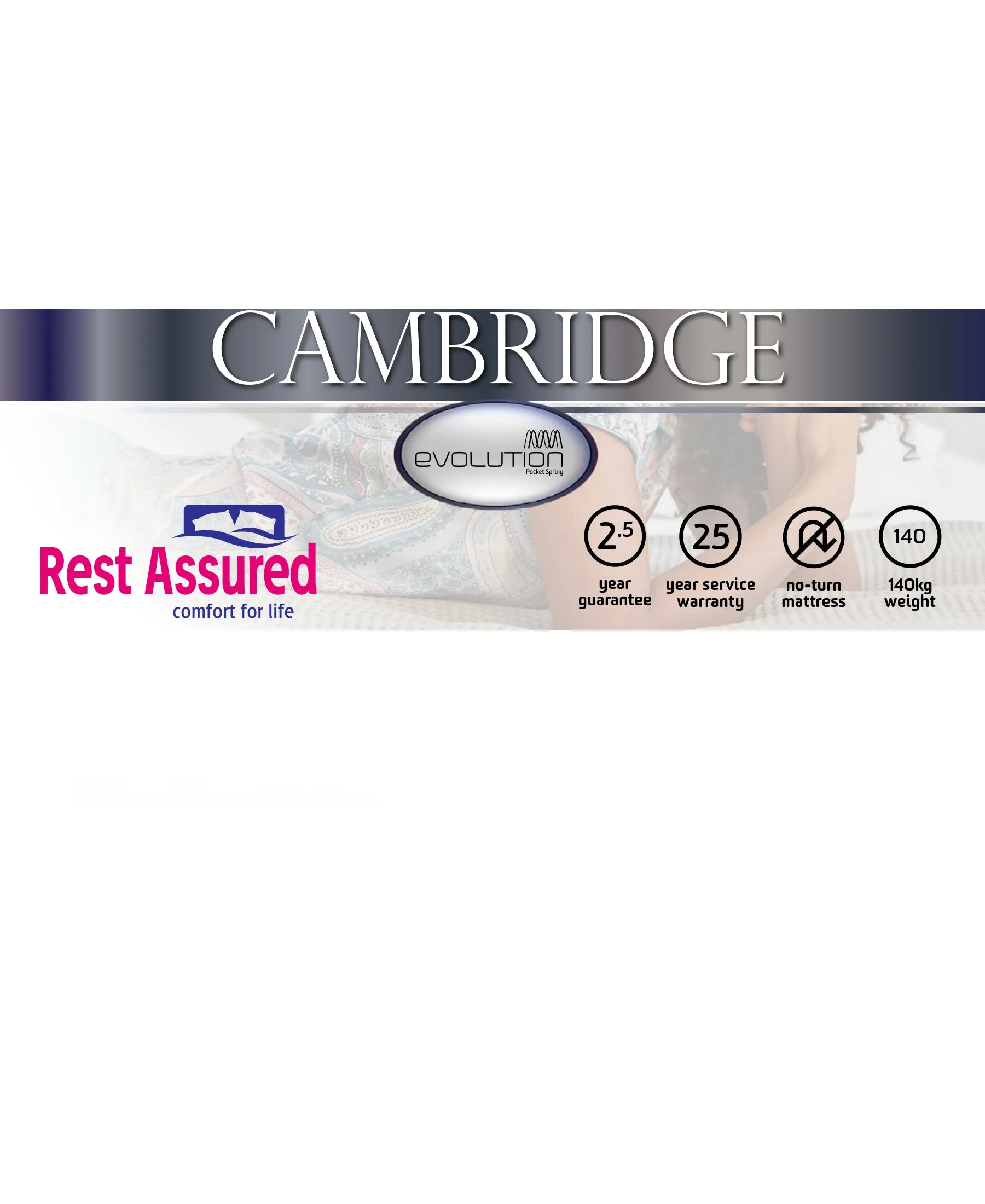 Rest Assured Cambridge Bed Queen
