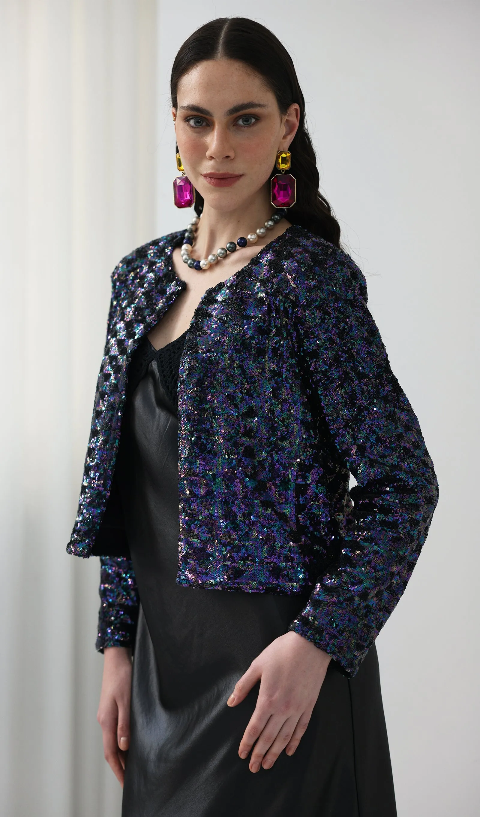 Sequined Embellished Jacket