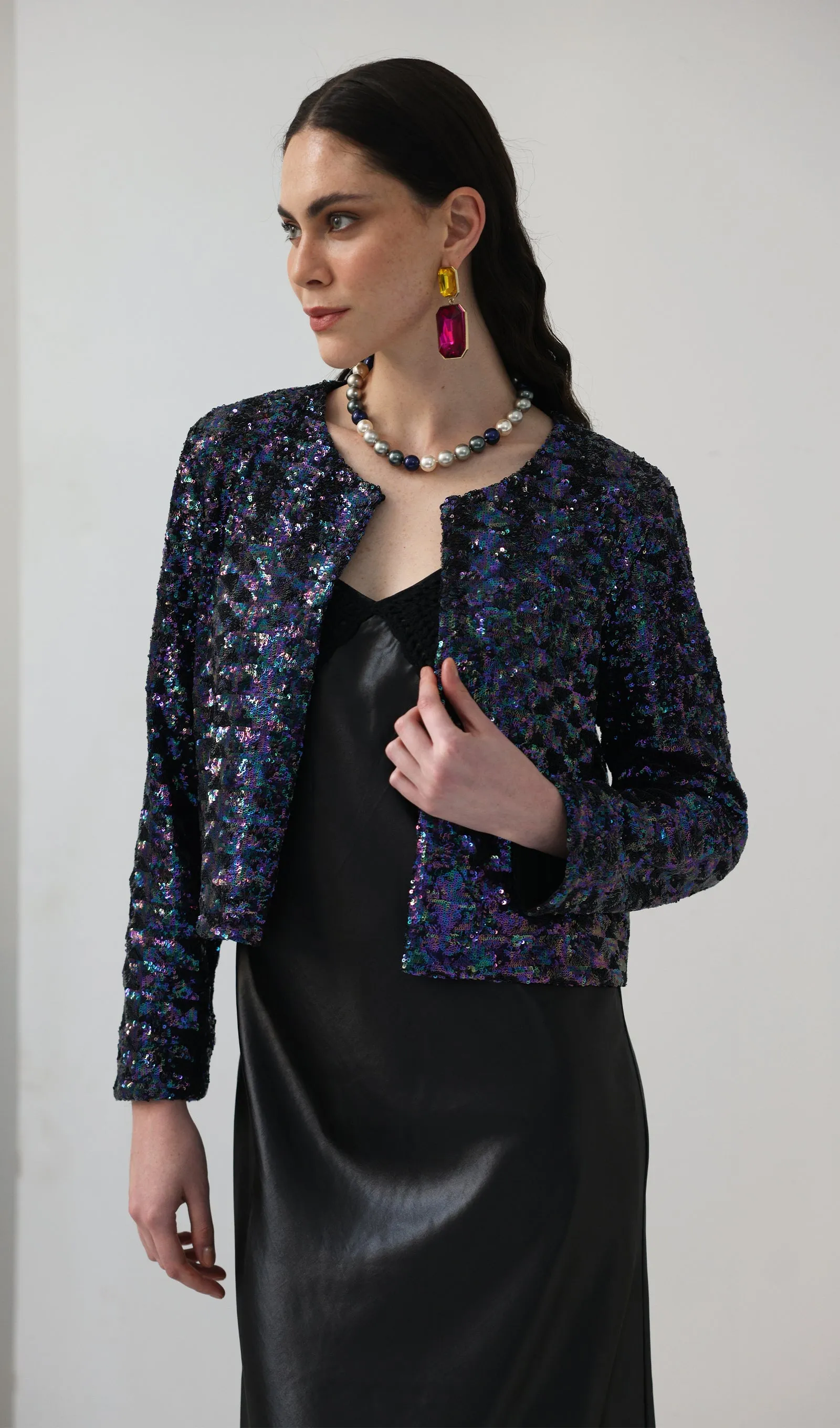 Sequined Embellished Jacket