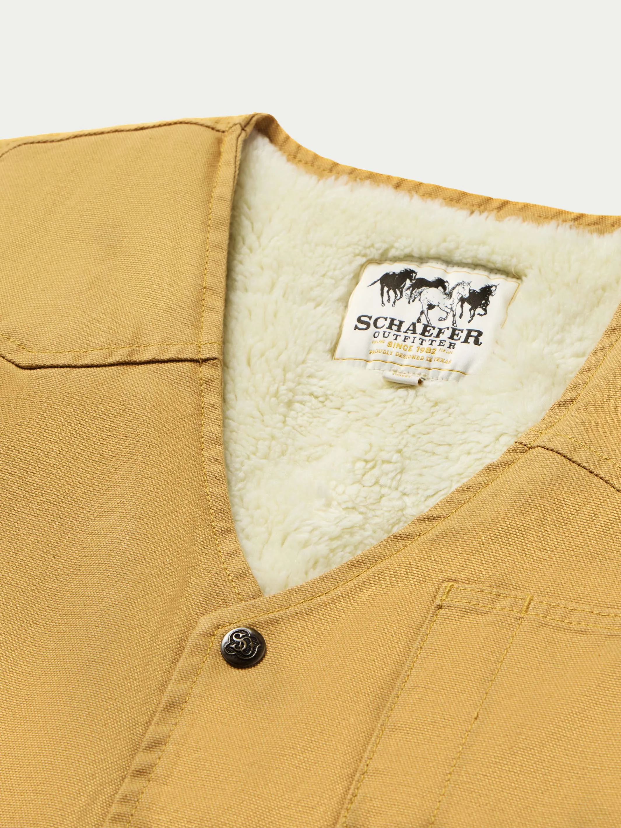 Sherpa Canvas Vest