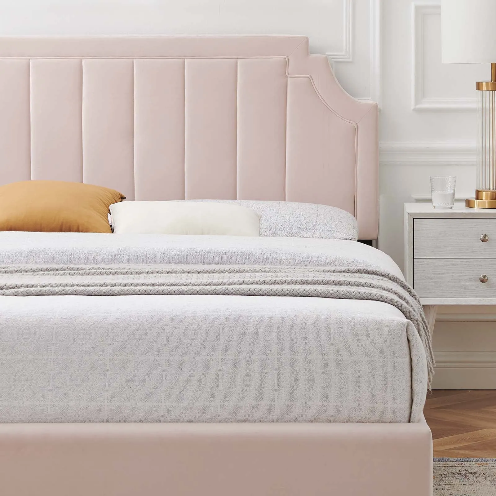 Sienna Performance Velvet Platform Bed