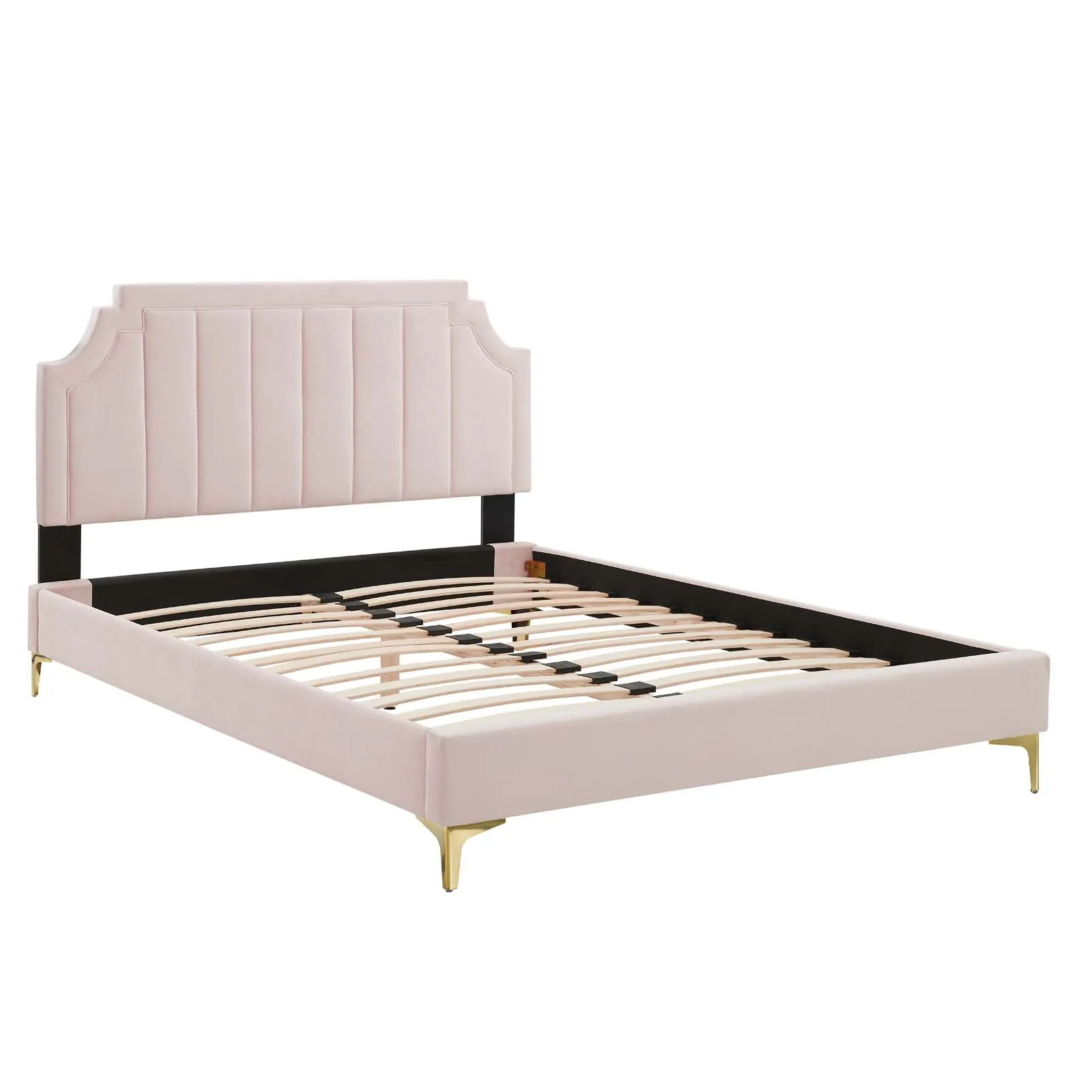 Sienna Performance Velvet Platform Bed
