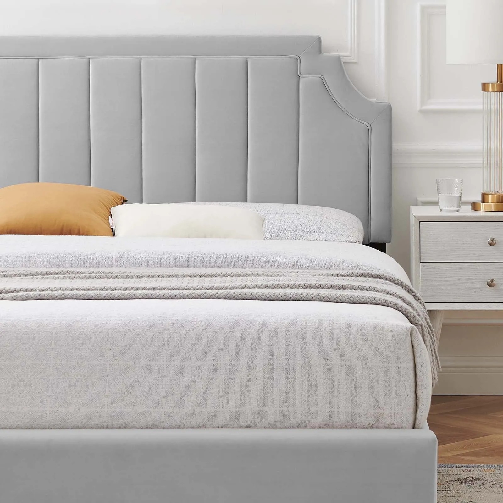 Sienna Performance Velvet Platform Bed