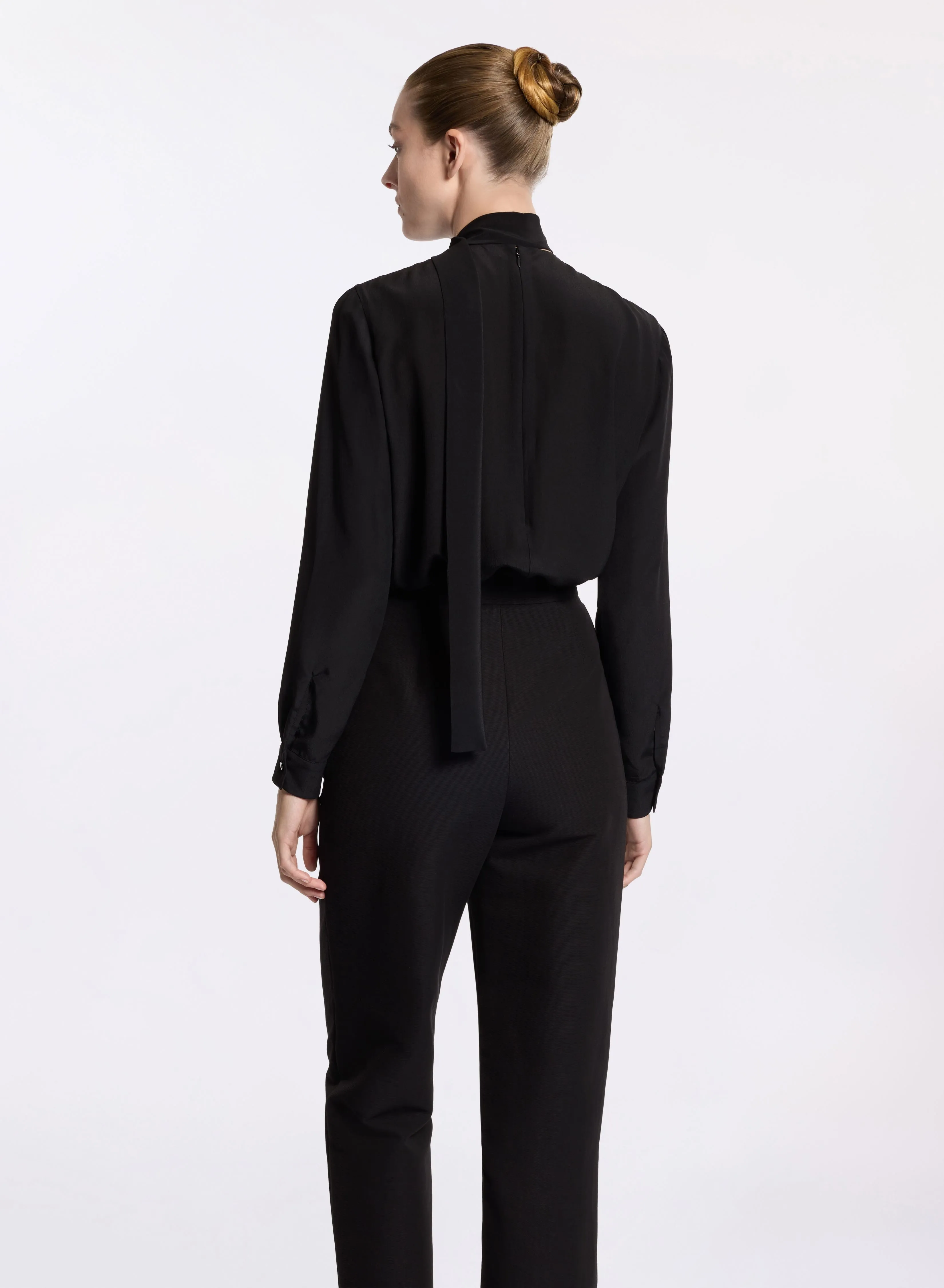 Silk & Macramé Blouse