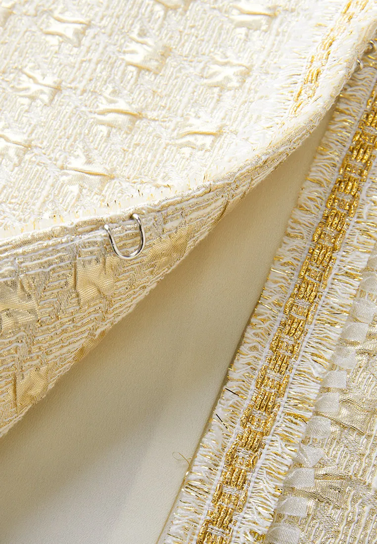Structured Embossed Jacquard Jacket