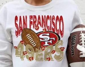 Superbowl San Fran Football Subtle Leopard Top