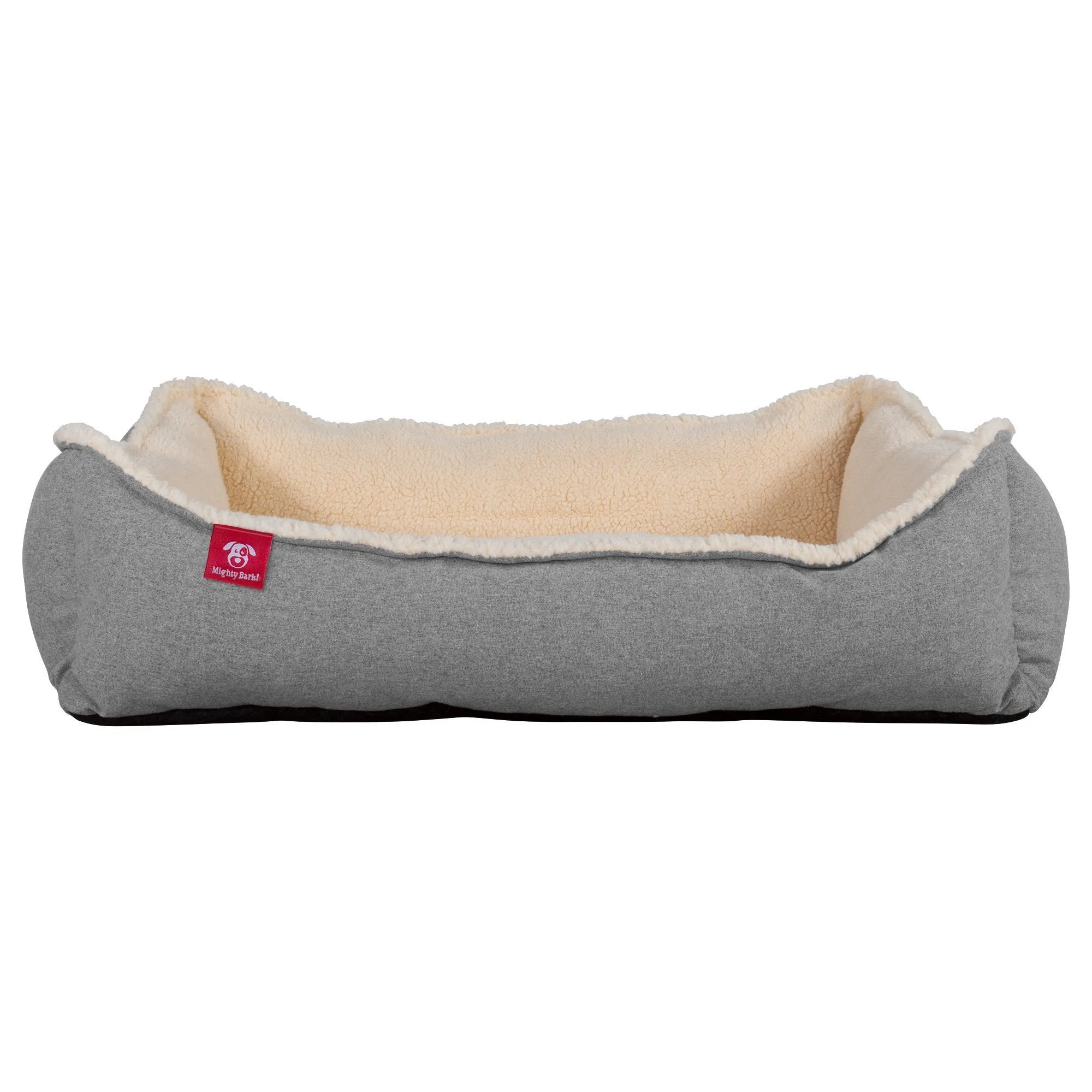 The Nest - Orthopedic Memory Foam Dog Bed - Interalli Lambswool Silver