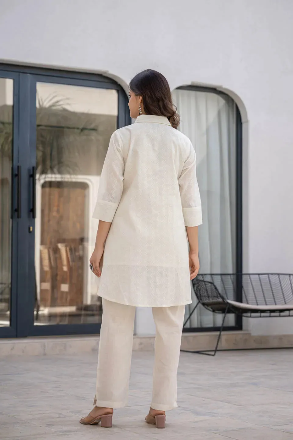 TRENDY WOMEN'S CO-ORD SET WITH DETAILED EMBROIDERY