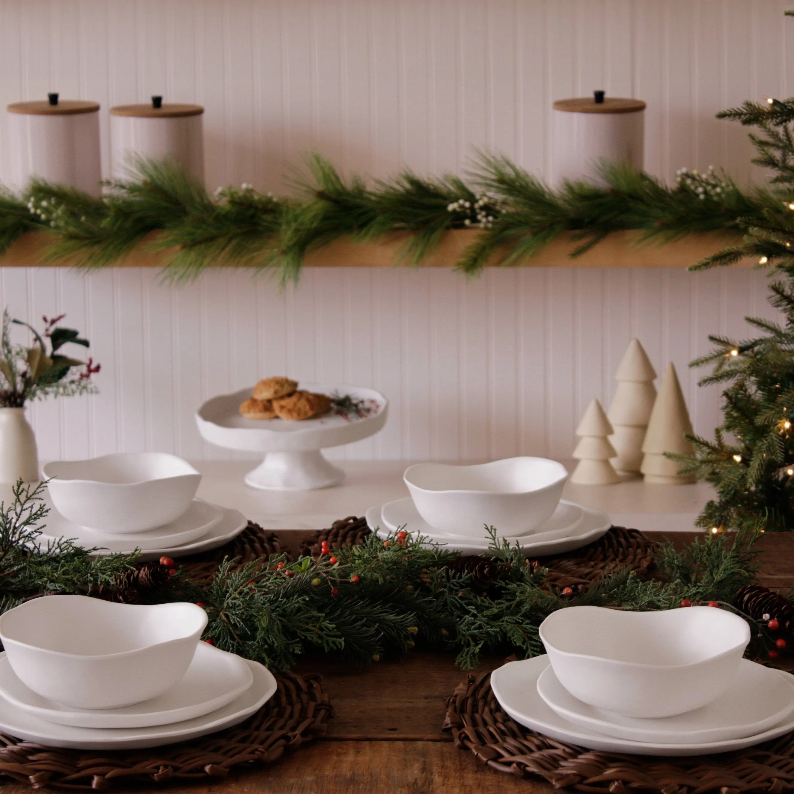 VIDA Nube Salad Plate Set of 4 (White)