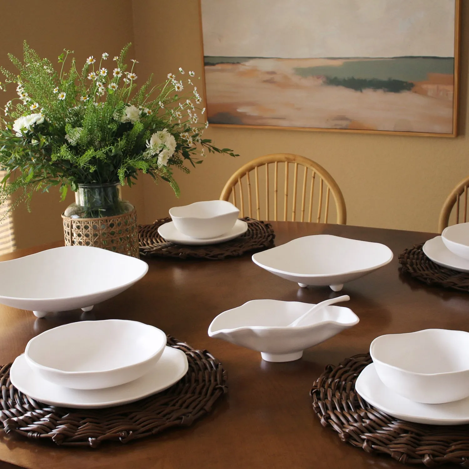 VIDA Nube Salad Plate Set of 4 (White)